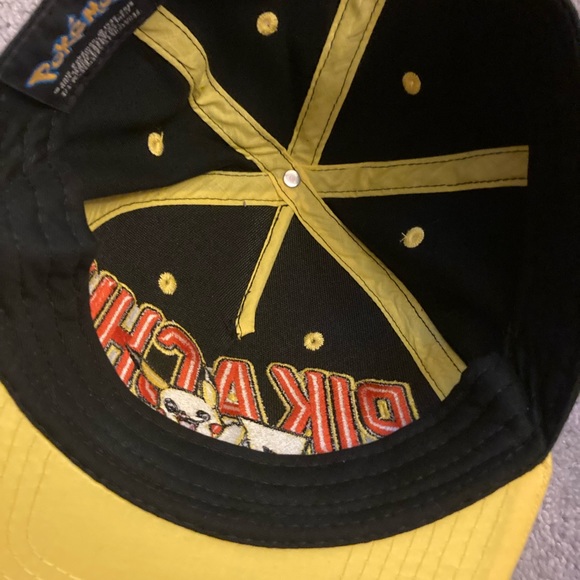 POKÉMON BLACK and YELLOW and RED OSFM SnapBack hat - Picture 9 of 11
